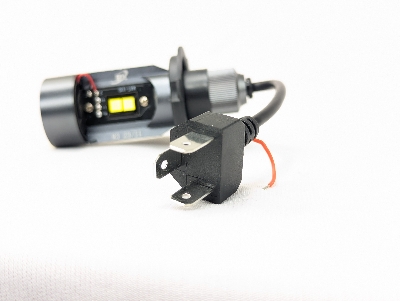 Picture of 1x colorful Halo rings Motorcycle Headlight H4 LED lamp Bulb Hi-low Beam