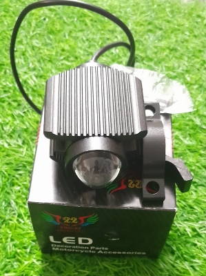 Picture of 1 pc Motorcycle LED Fog Lights Projector with External Lens Light