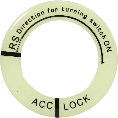 Picture of 3D Gel Glow Key Ring Sticker Luminous Ignition Switch Cover Car Styling Circle Light Decoration Universal For Auto Motorcycle