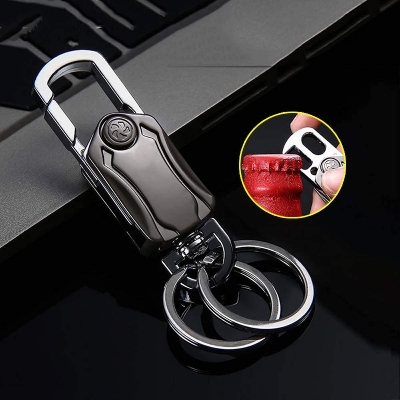 Picture of Marrone Key Chain Key Holder for Men, Car Auto Spinner Keychain Keyring Retractable Multi-Function Spinner Car Key Chain Men's Business Style (Pack Of 1)