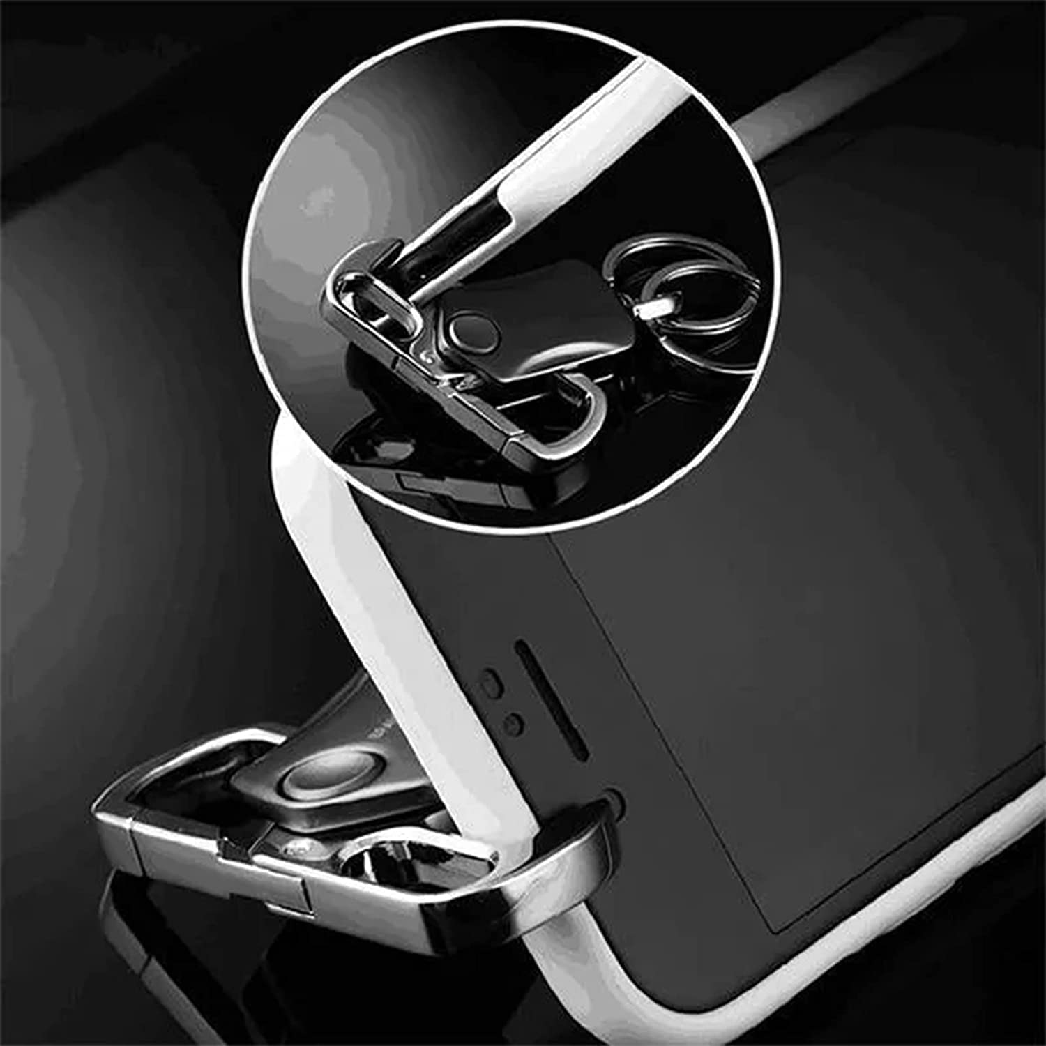 Picture of Marrone Key Chain Key Holder for Men, Car Auto Spinner Keychain Keyring Retractable Multi-Function Spinner Car Key Chain Men's Business Style (Pack Of 1)