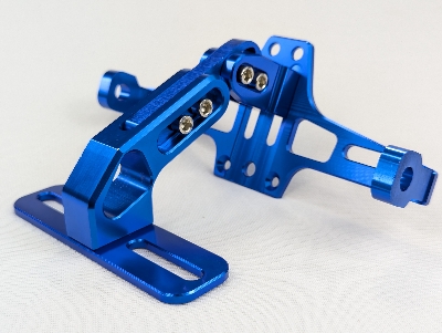 Picture of Motorcycle Refit Adjustable CNC Billet Aluminum  Angle License Plate Holder Universal for All Motorbikes