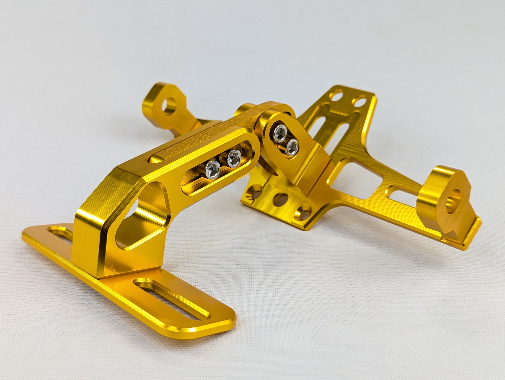 Picture of Motorcycle Refit Adjustable CNC Billet Aluminum  Angle License Plate Holder Universal for All Motorbikes