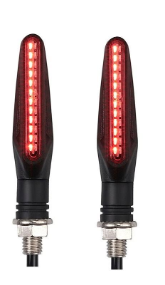 Picture of 1 Pair Red Flashing Motorcycle Turn Signals LED Light