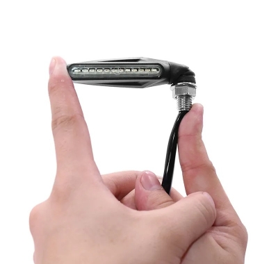 Picture of 1 Pair Red Flashing Motorcycle Turn Signals LED Light