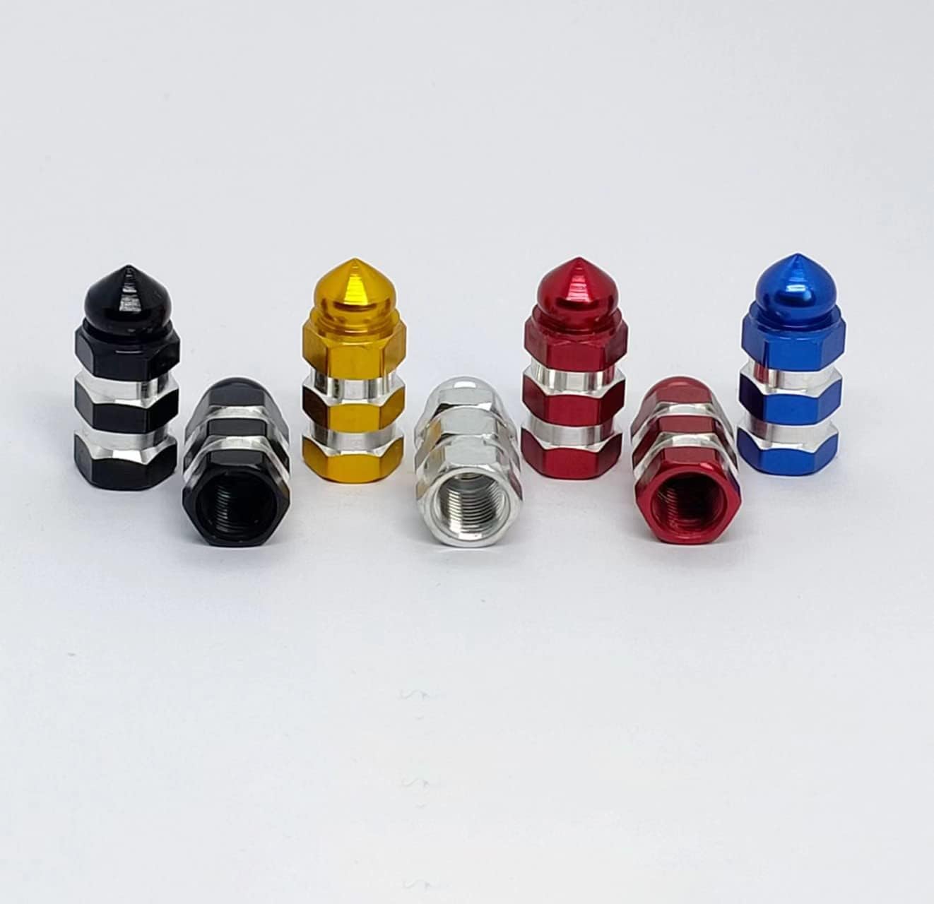 Picture of Air Caps Cover Car Tire Valve Stem Caps Universal for Cars, SUVs, Trucks, Bike and Motorcycles 2pcs