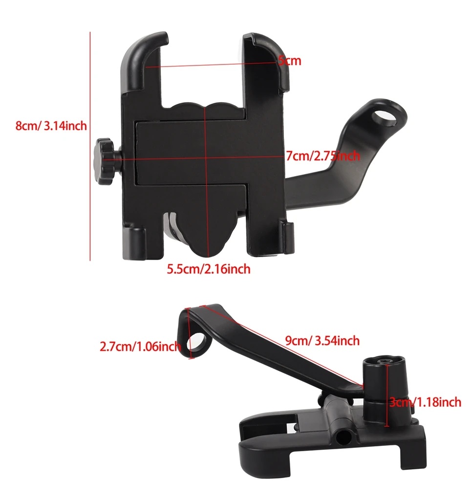 Picture of Universal Rearview Mirror Motorcycle Mobile Phone Holder