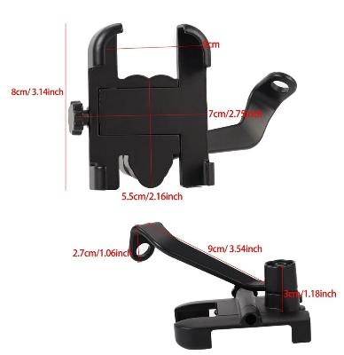 Picture of Universal Rearview Mirror Motorcycle Mobile Phone Holder