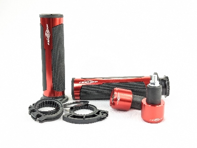 Picture of Premium Quality Barracuda Italian Design Handle Grip with Metal Handlebar Ends with Aluminum Insert for All Bikes and Motorcycle