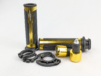 Picture of Premium Quality Barracuda Italian Design Handle Grip with Metal Handlebar Ends with Aluminum Insert for All Bikes and Motorcycle
