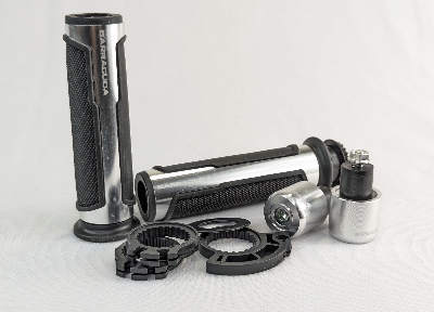 Picture of Premium Quality Barracuda Italian Design Handle Grip with Metal Handlebar Ends with Aluminum Insert for All Bikes and Motorcycle