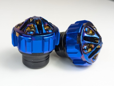 Picture of 2 Pcs Rainbow Color Aluminium Bumper Gutli or Anti Crash Front Fork Frame Slider Protector