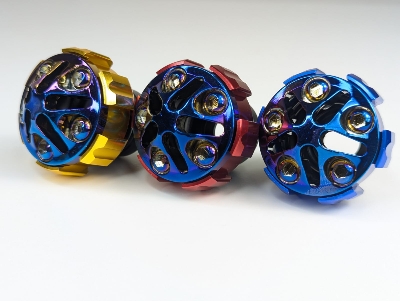 Picture of 2 Pcs Rainbow Color Aluminium Bumper Gutli or Anti Crash Front Fork Frame Slider Protector