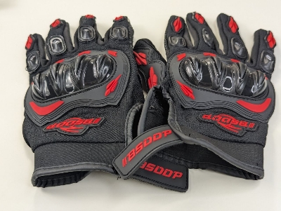 Picture of BSDDP GLOVES Model RH-A0107-RED Motorcycle Touch Screen Full Finger Warm Thermal Winter Gloves for Pro Bikers