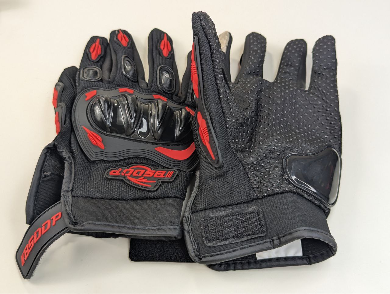 Picture of BSDDP GLOVES Model RH-A0107-RED Motorcycle Touch Screen Full Finger Warm Thermal Winter Gloves for Pro Bikers