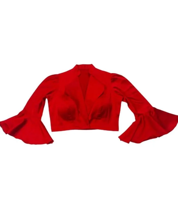 Picture of Red Color Long Sleeve Blouse For Women