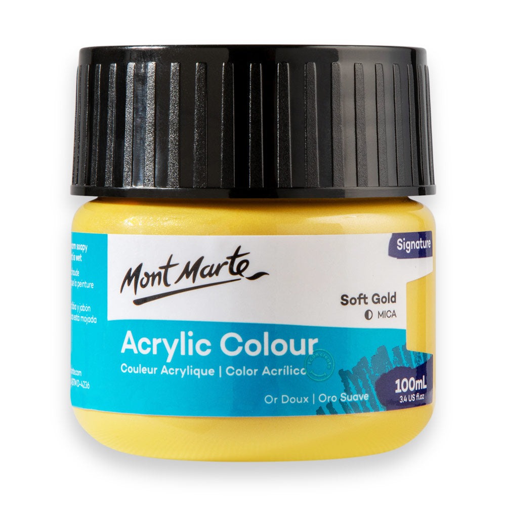 Buy Mont Marte Acrylic Color Paint 100ML-Soft Gold at Best Prices in Bangladesh