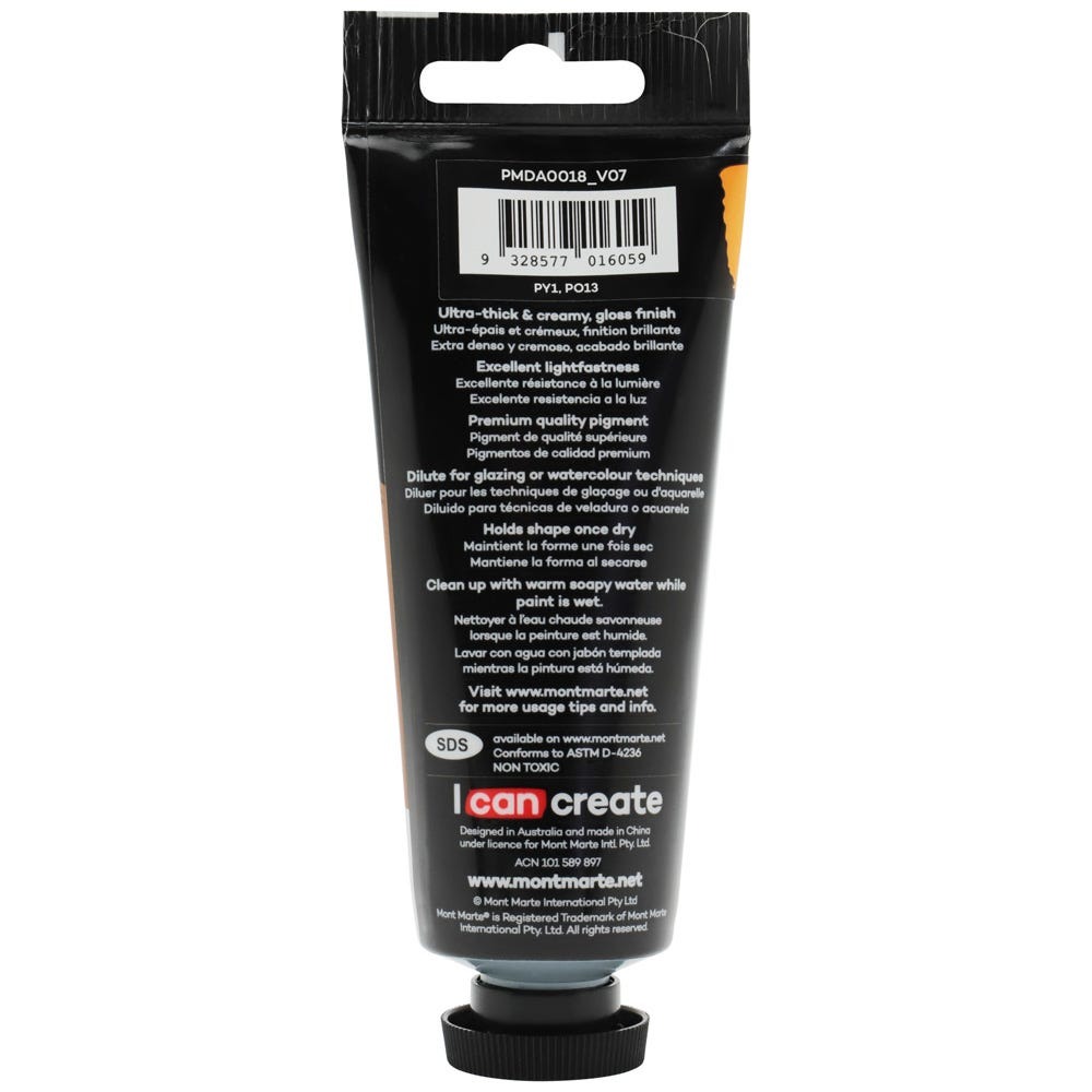 Buy Mont Marte Dimension Acrylic 75ml-Yellow Deep at Best Prices in Bangladesh