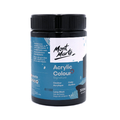 Buy Mont Marte Acrylic Color Paint 300ml-Lamp Black at Best Prices in Bangladesh