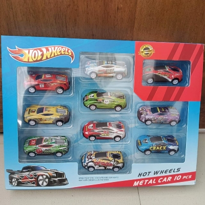 Picture of Hot Wheels 10Pc Metal Car Set - Amazing Gift Set For Kids China Imported 10 Piece Hot Wheels Set