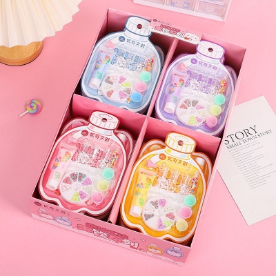 Picture of 10 pcs/set Simulation Children Ice Cream Dessert Making Cake Model Handmade DIY Leisure Entertainment Small Toys - Not Edible Clay & Dough Girls Playing Toy