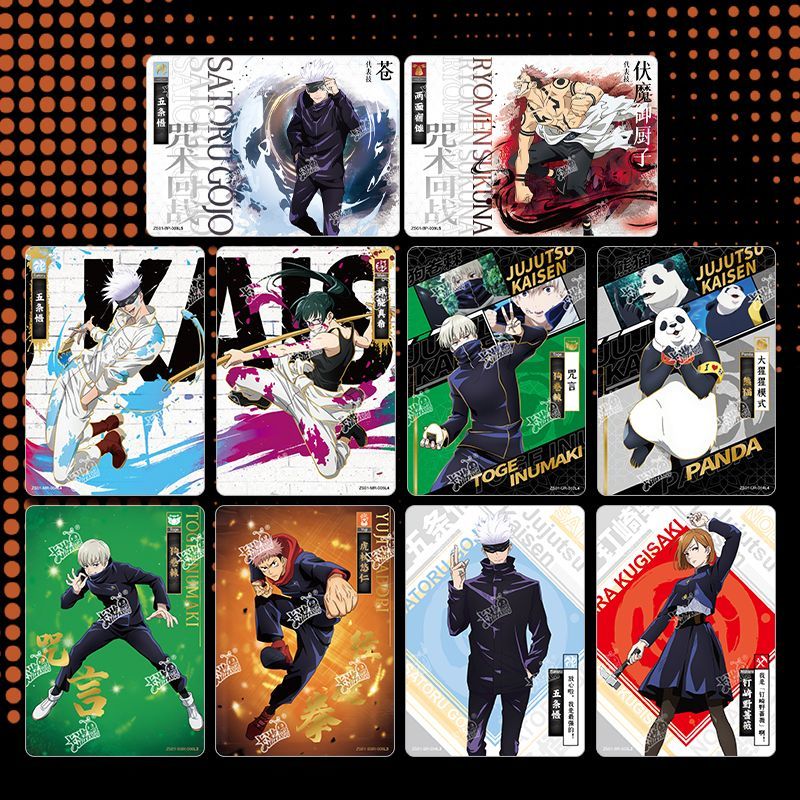 Picture of Jujutsu Kaisen Anime TCG Card Game English Version Rare Collectibles Kids Gift Toy Holo Lamination - JJK Cards