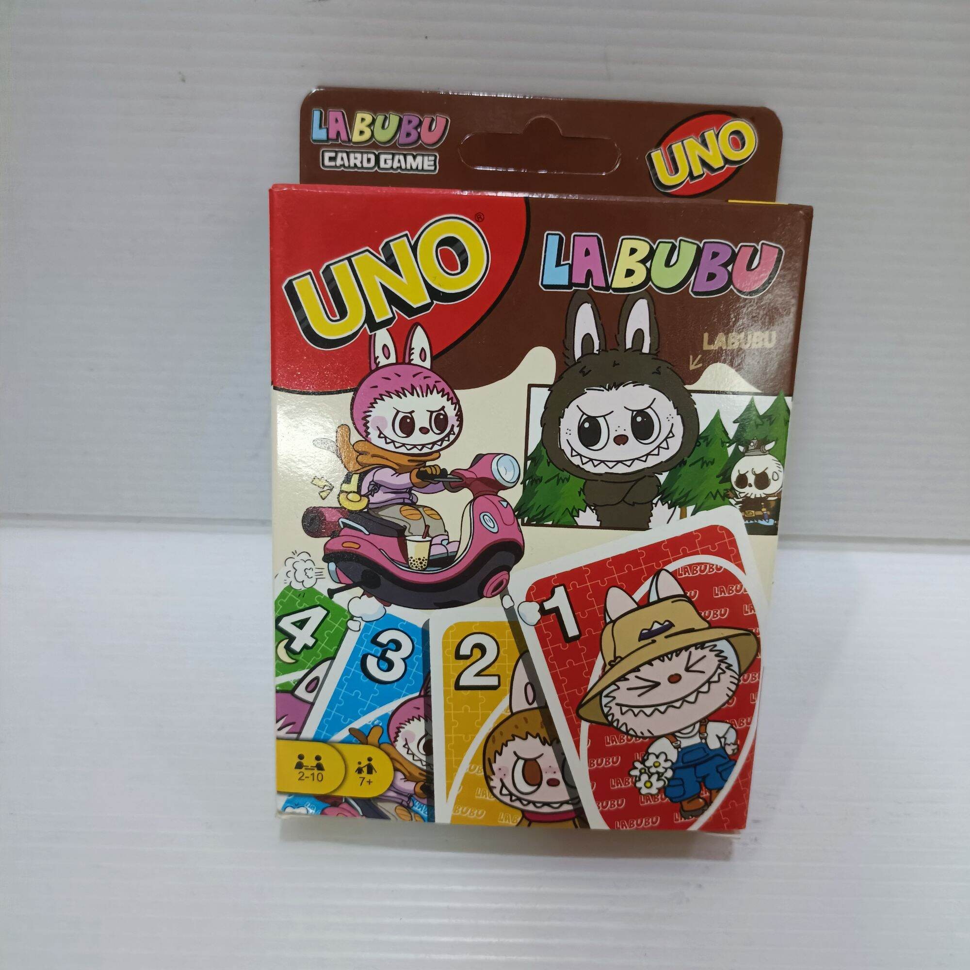 Picture of Labubu Uno Kids Card Family card 112 cards Friend gathering playing card games Collectibles Cards tabletop games Labubu is a plush toy and art toy character created by Hong Kong-born artist Kasing Lung.