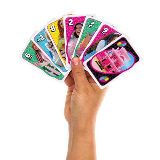 Picture of Mattel UNO Barbie The Movie Game Cards Family Fun Games Movie Night, Party and Travel Games