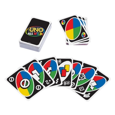 Picture of UNO All Wild! Edition: Fast-Paced Card Game with Every Card as a Wild Card for Fun and Excitement Family Card Game