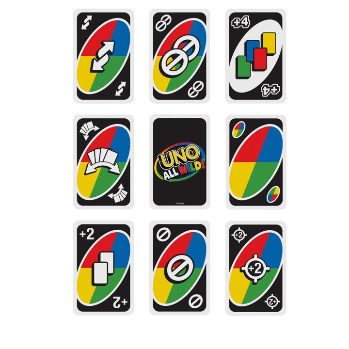 Picture of UNO All Wild! Edition: Fast-Paced Card Game with Every Card as a Wild Card for Fun and Excitement Family Card Game