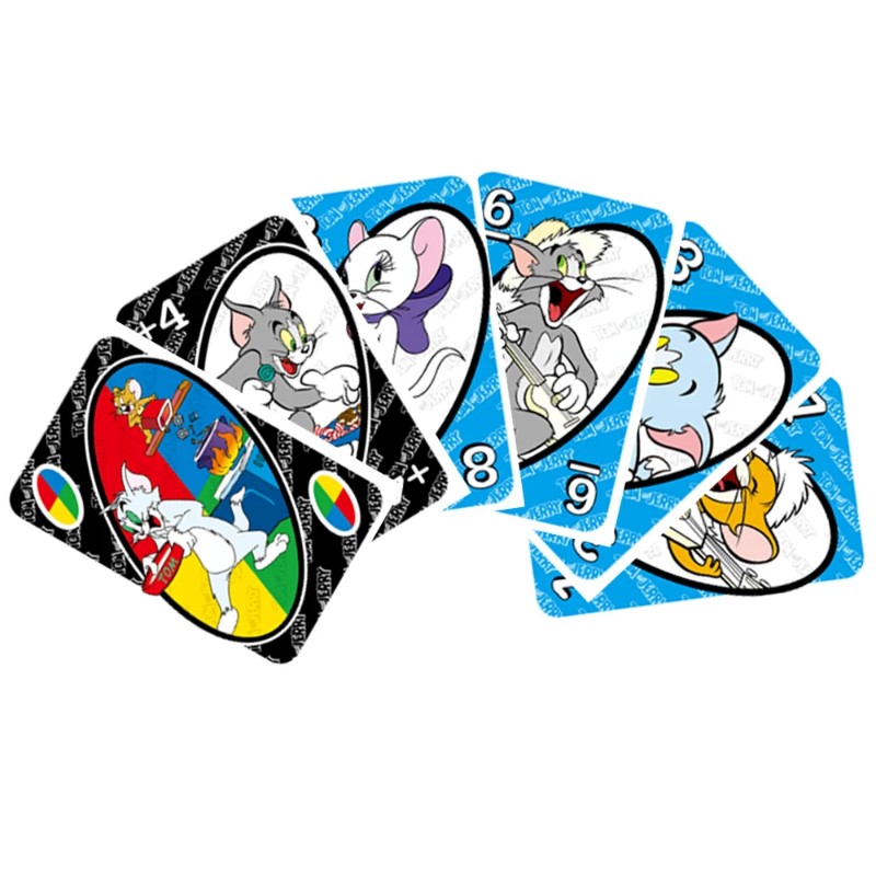 Picture of Anime UNO Games TOM AND JERRY Card Game Cartoon Family Funny Entertainment Board Game Poker Cards