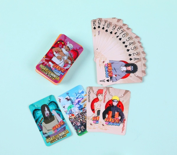 Picture of Naruto Poker Playing Cards Deck 54 Cards With Plastic Box All Different Anime Manga Mini Naruto Card Tash