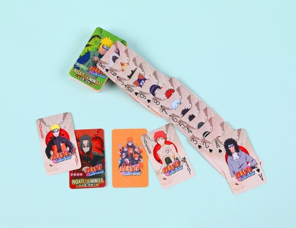 Picture of Naruto Poker Playing Cards Deck 54 Cards With Plastic Box All Different Anime Manga Mini Naruto Card Tash