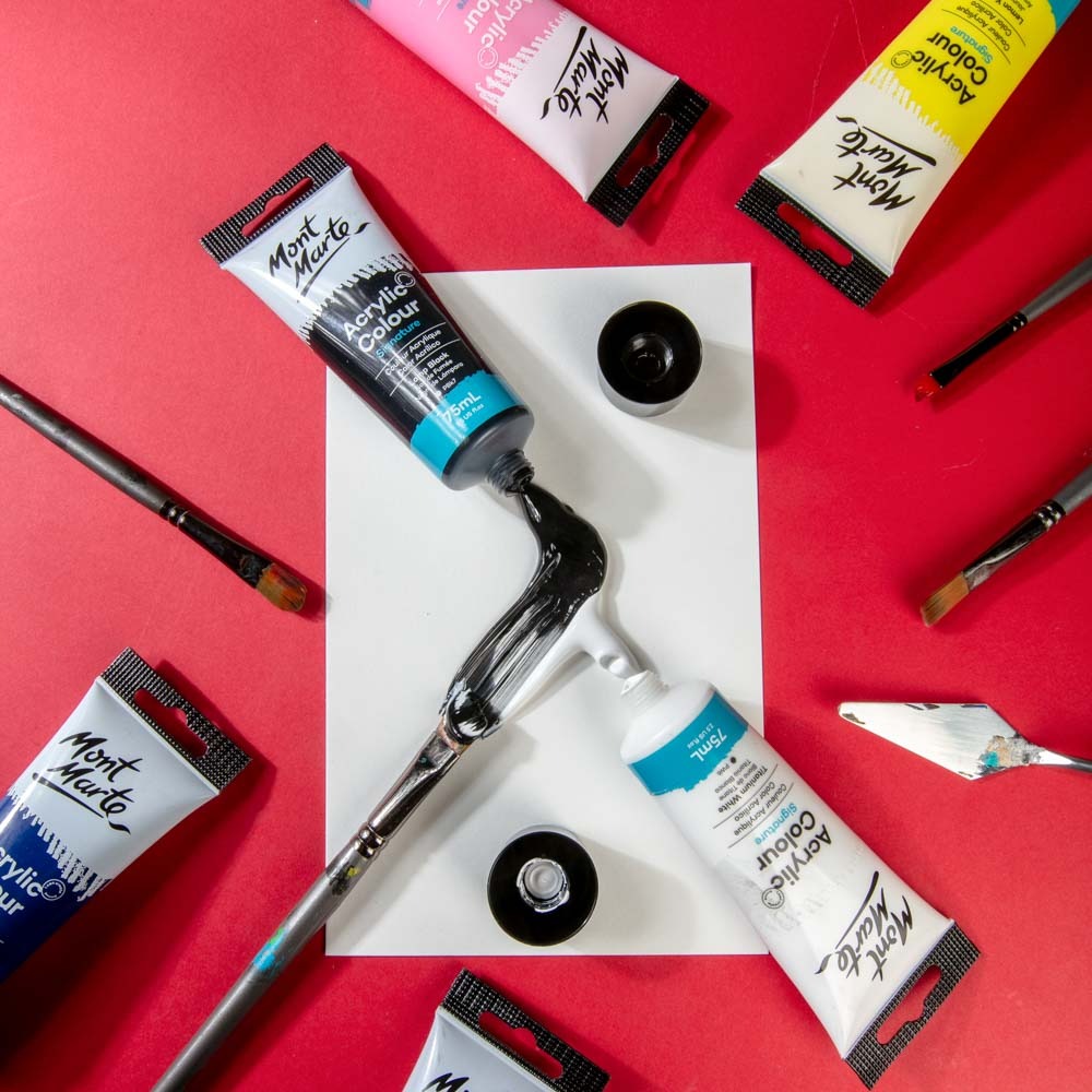 Buy Mont Marte Acrylic Color Paint 75ml-Lamp Black at Best Prices in Bangladesh