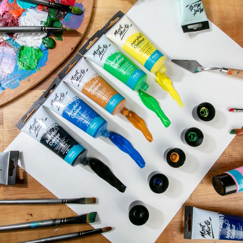 Buy Mont Marte Acrylic Color Paint 75ml-Lamp Black at Best Prices in Bangladesh