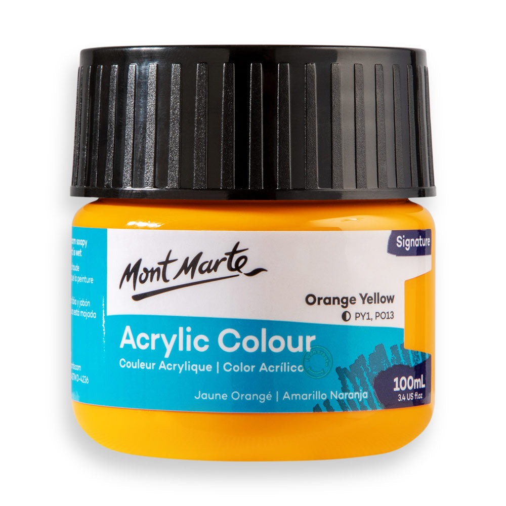 Buy Mont Marte Acrylic Color Paint 100ml-Orange Yellow at Best Prices in Bangladesh