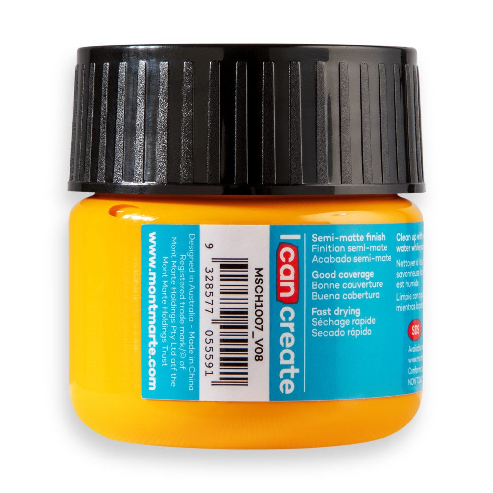 Buy Mont Marte Acrylic Color Paint 100ml-Orange Yellow at Best Prices in Bangladesh