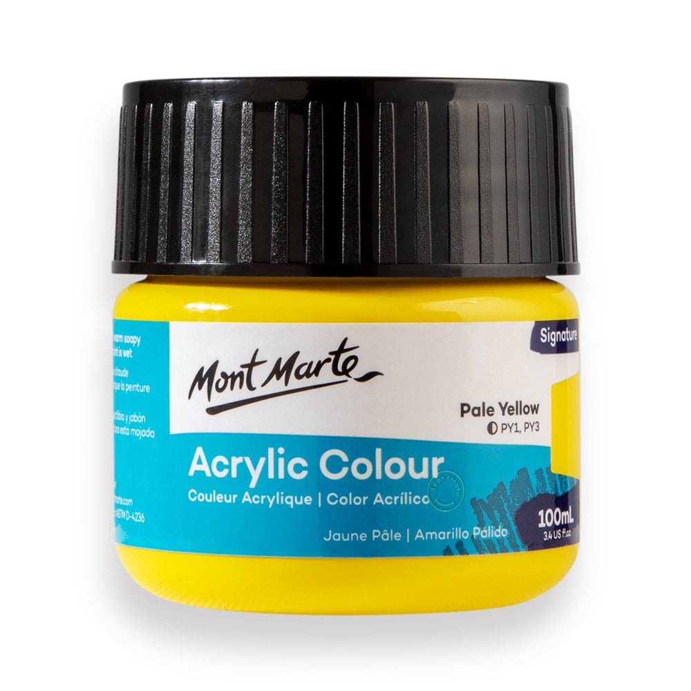 Buy Mont Marte Acrylic Colour Paint 100ml-Pale Yellow at Best Prices in Bangladesh