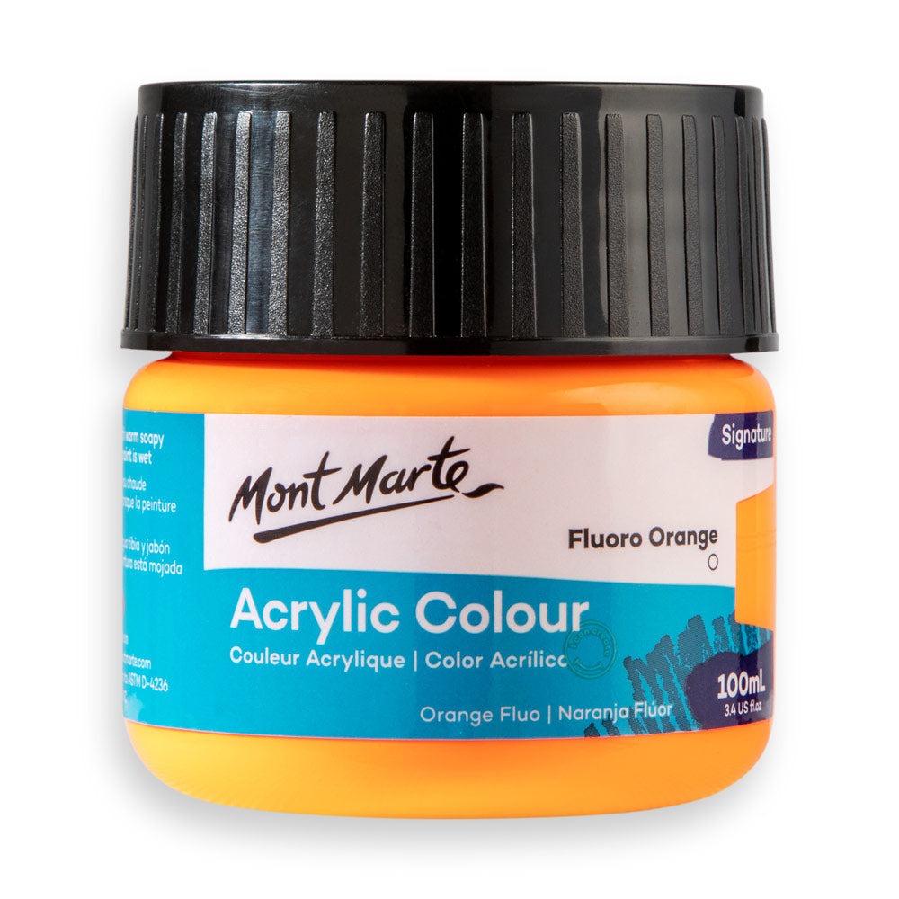 Buy Mont Marte Acrylic Color Paint 100ML-Fluro Orange at Best Prices in Bangladesh