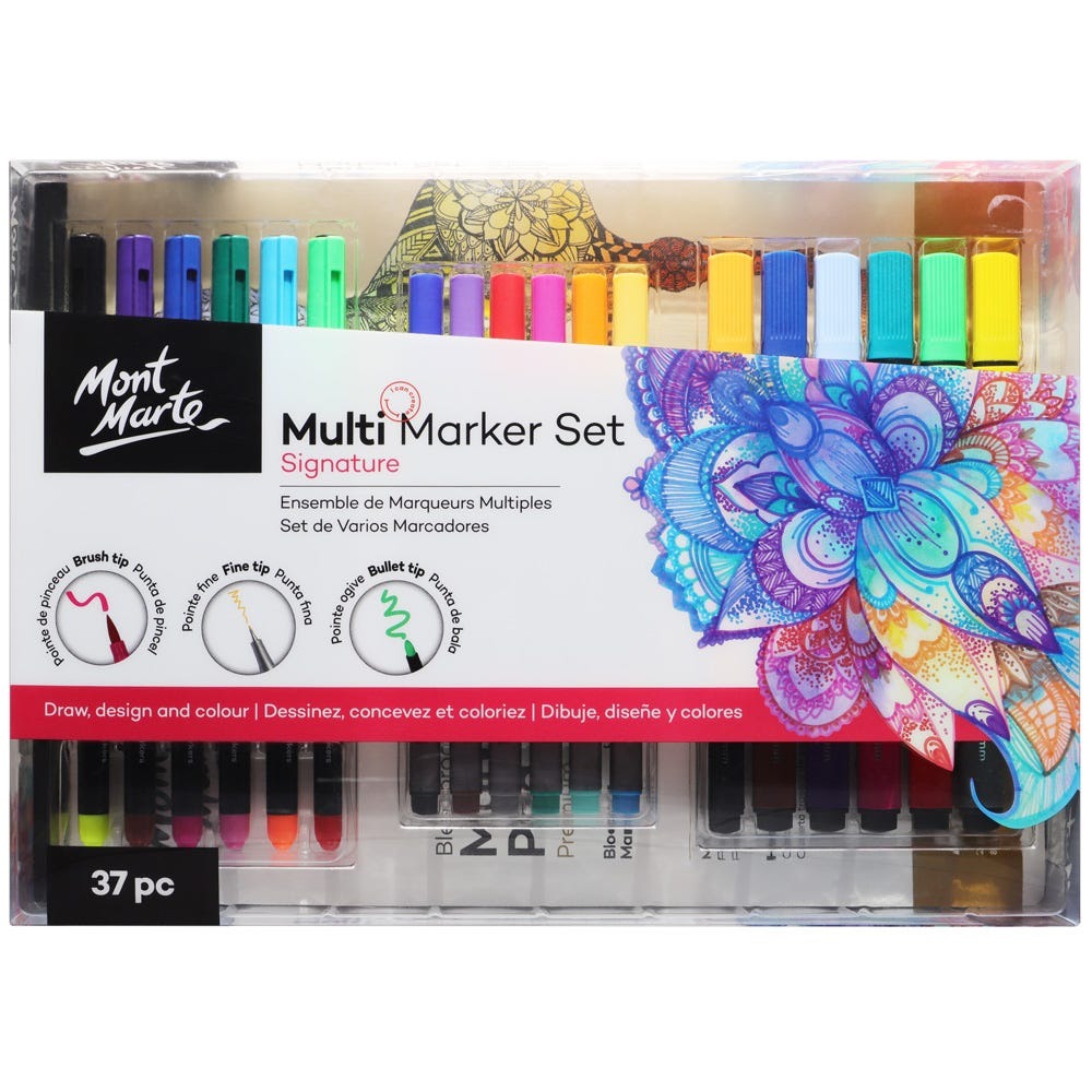 Buy Mont Marte Multi Marker Set 37pc at Best Prices in Bangladesh