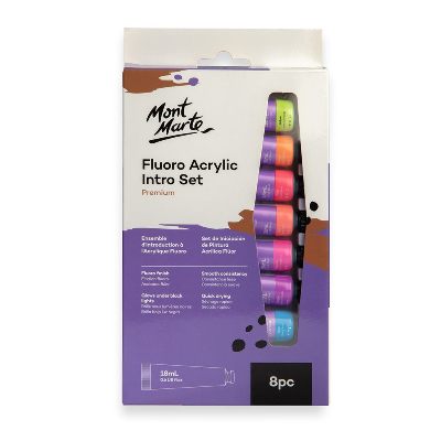 Buy Mont Marte Fluro Acrylic Intro Set 8pc*18ml at Best Prices in Bangladesh