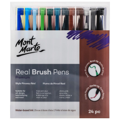 Buy Mont Marte Real Brush Pens 24pc at Best Prices in Bangladesh