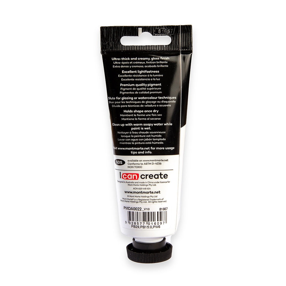 Buy Mont Marte Dimension Acrylic 75mls - Cobalt Blue at Best Prices in Bangladesh