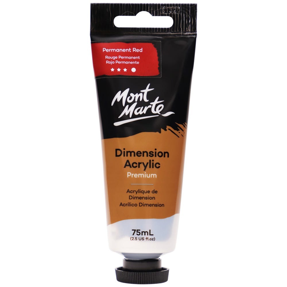 Buy Mont Marte Dimension Acrylic 75mls - Permanent Red at Best Prices in Bangladesh