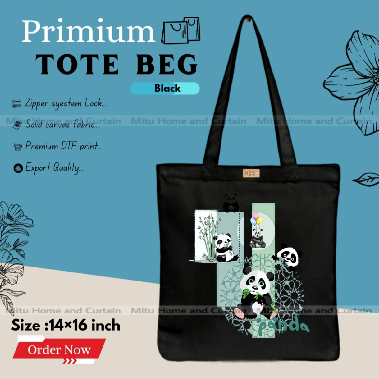 Buy Premium Tote Bag with Zipper Canvas Tote Bag for Women Trendy Shopping Bag / College Bag / University Bag Tote Bag, Canvas Bag with Zipper  at Best Price In Bangladesh