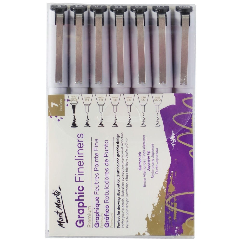 Buy Mont Marte Graphic Fineliners Set 7pc at Best Prices in Bangladesh