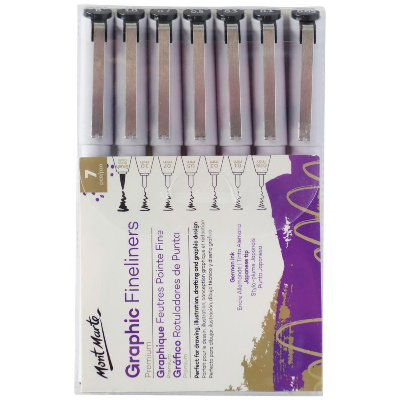 Buy Mont Marte Graphic Fineliners Set 7pc at Best Prices in Bangladesh