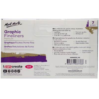Buy Mont Marte Graphic Fineliners Set 7pc at Best Prices in Bangladesh