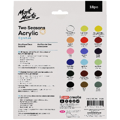 Buy Mont Marte Two Seasons Acrylic 18pc*12ml at Best Prices in Bangladesh