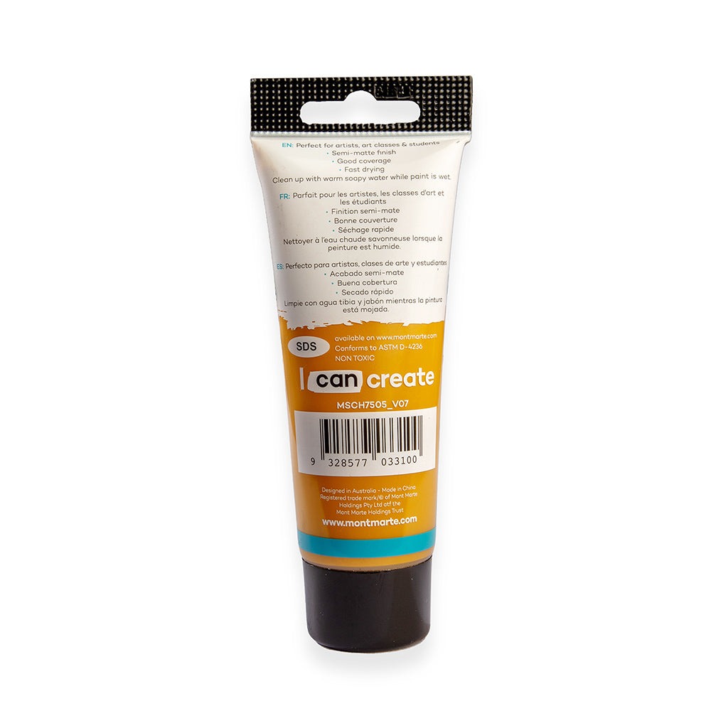 Buy Mont Marte Acrylic Color Paint 75ml-Yellow Ochre at Best Prices in Bangladesh